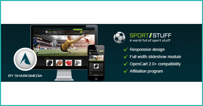 SportStuff bezplatna tema OpenCart