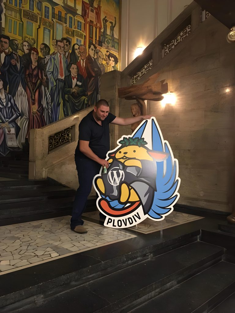 Исмаил в подготовка за WordCamp Plovdiv (2019 г.)