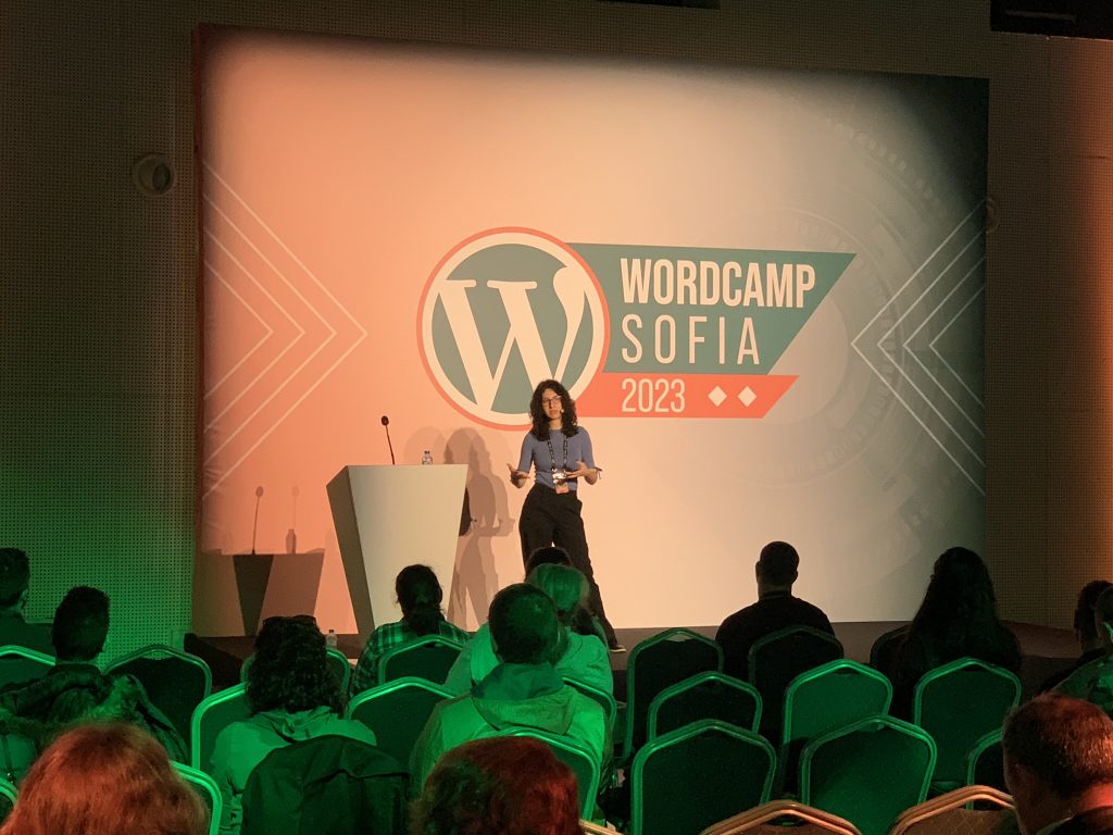 Диана Кошеджийска на WordCamp Sofia 2023
