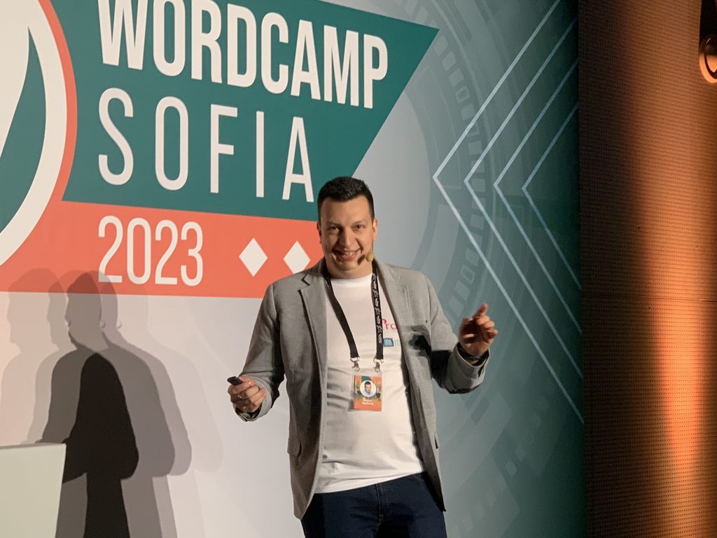 Николай Карабойчев на WordCamp Sofia 2023