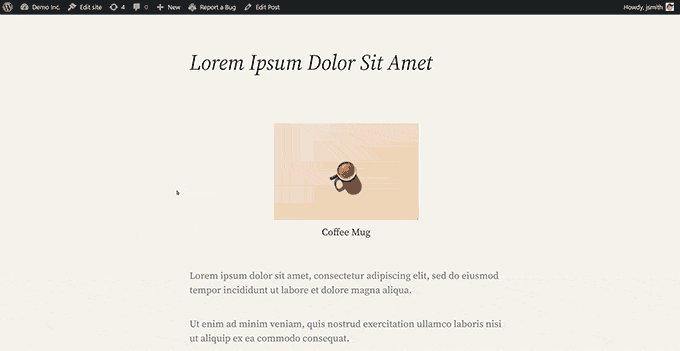 WordPress 6.4 редактор на изображенията 2