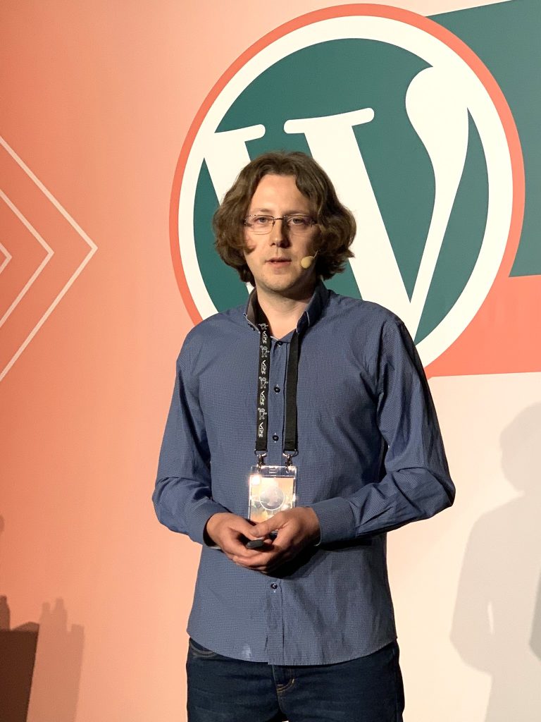 Atanas Yonkov at Wordcamp Sofia 2023, 22 April 2023, John Atanasov Forum Sofia Tech Park