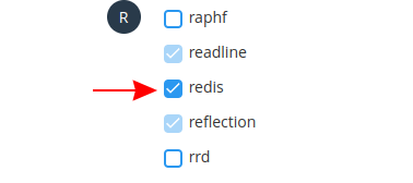 Активиране на Redis в PHP модула