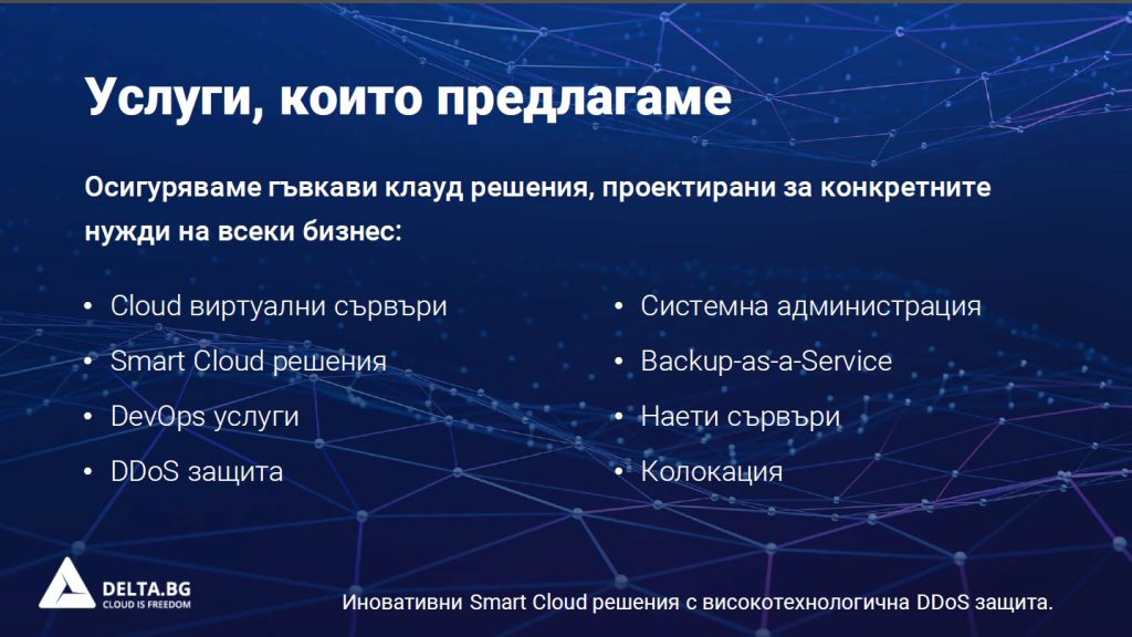 Delta.BG - услуги, които предлагаме