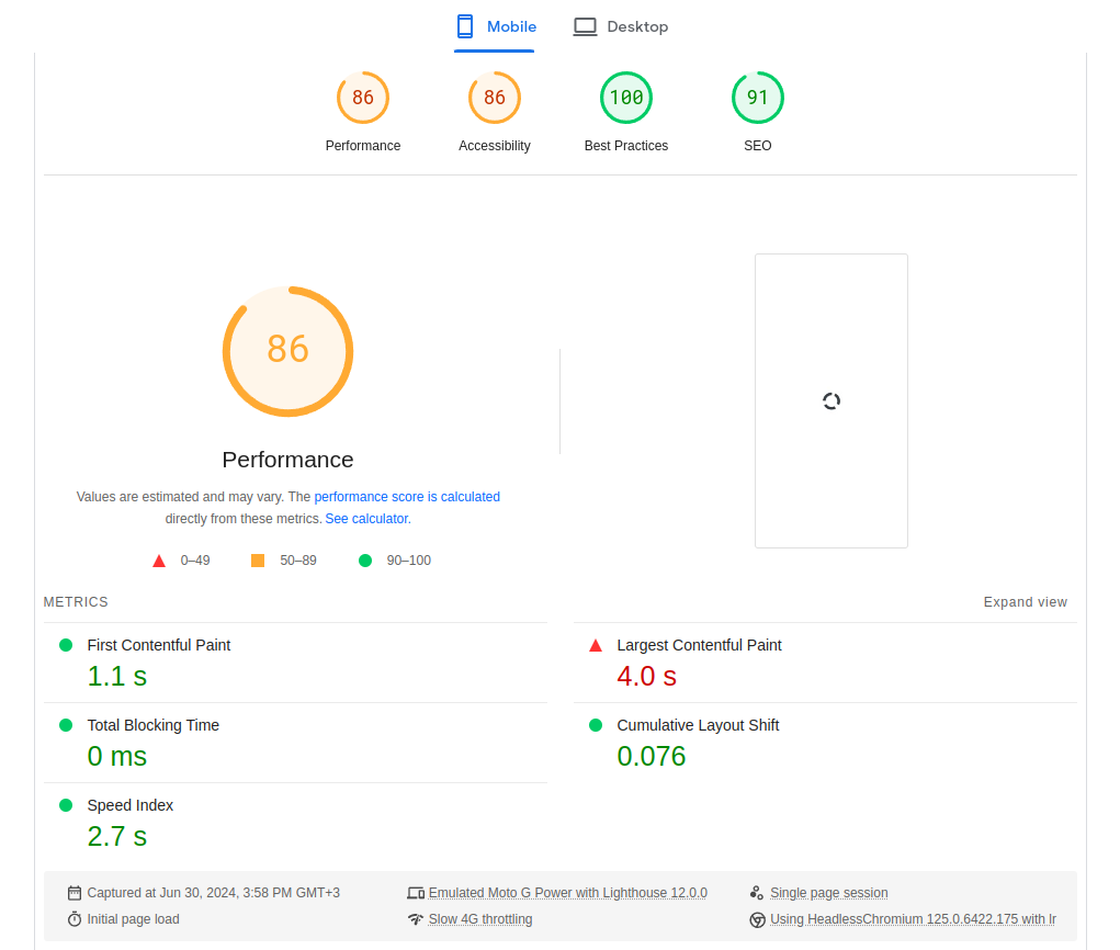 Резултати при активиране на LiteSpeed Cache с Guest mode