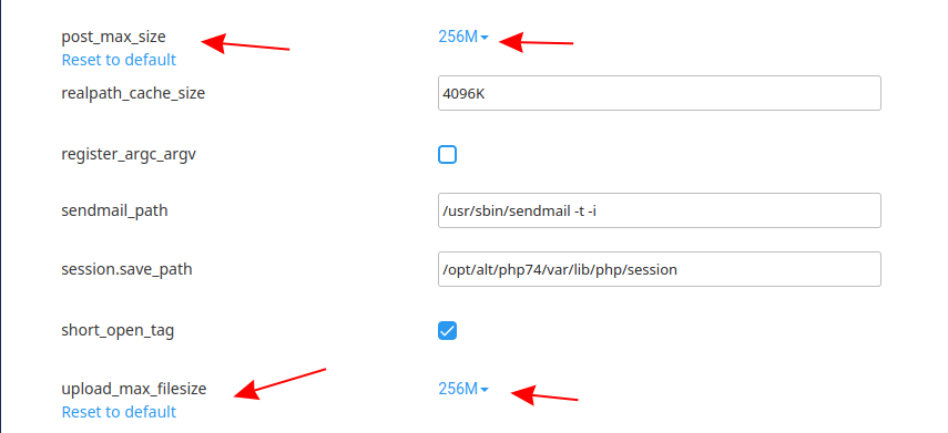 Секция Metrics в cPanel с Resource Usage