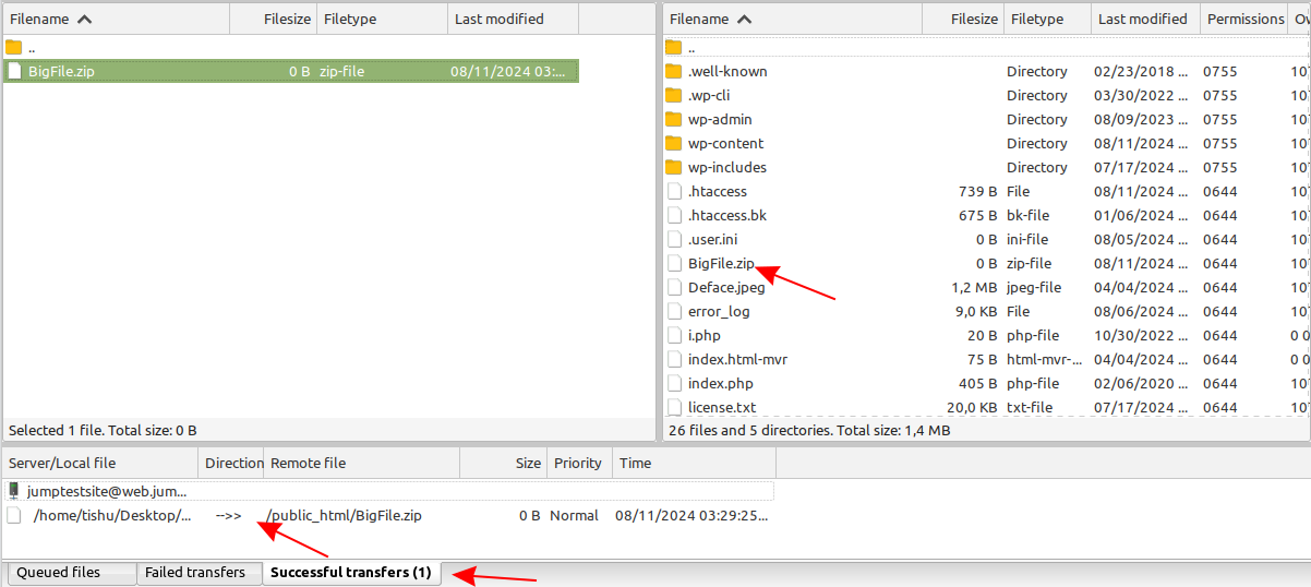 Контекстно меню в File Manager с избрана опция Compress