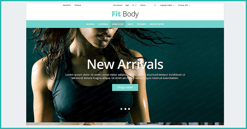Fit Body безплатна тема за Magento