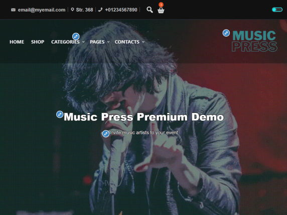 Music Press WordPress тема за музикален сайт