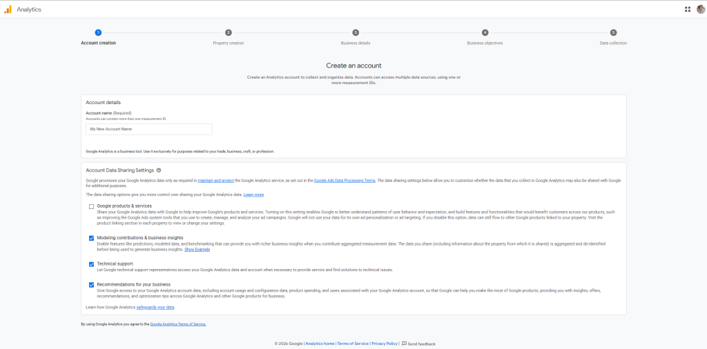 Създайте Google Analytics 4 собственост